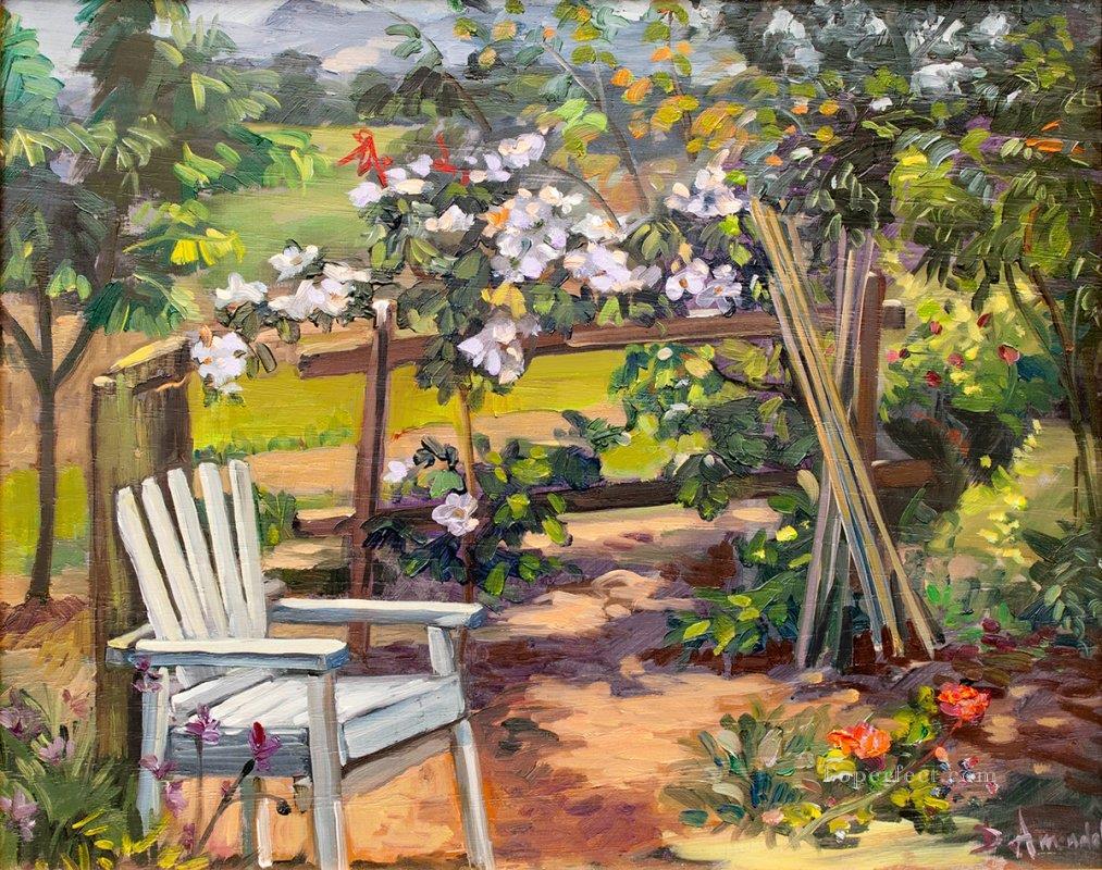 my garden corner Oil Paintings